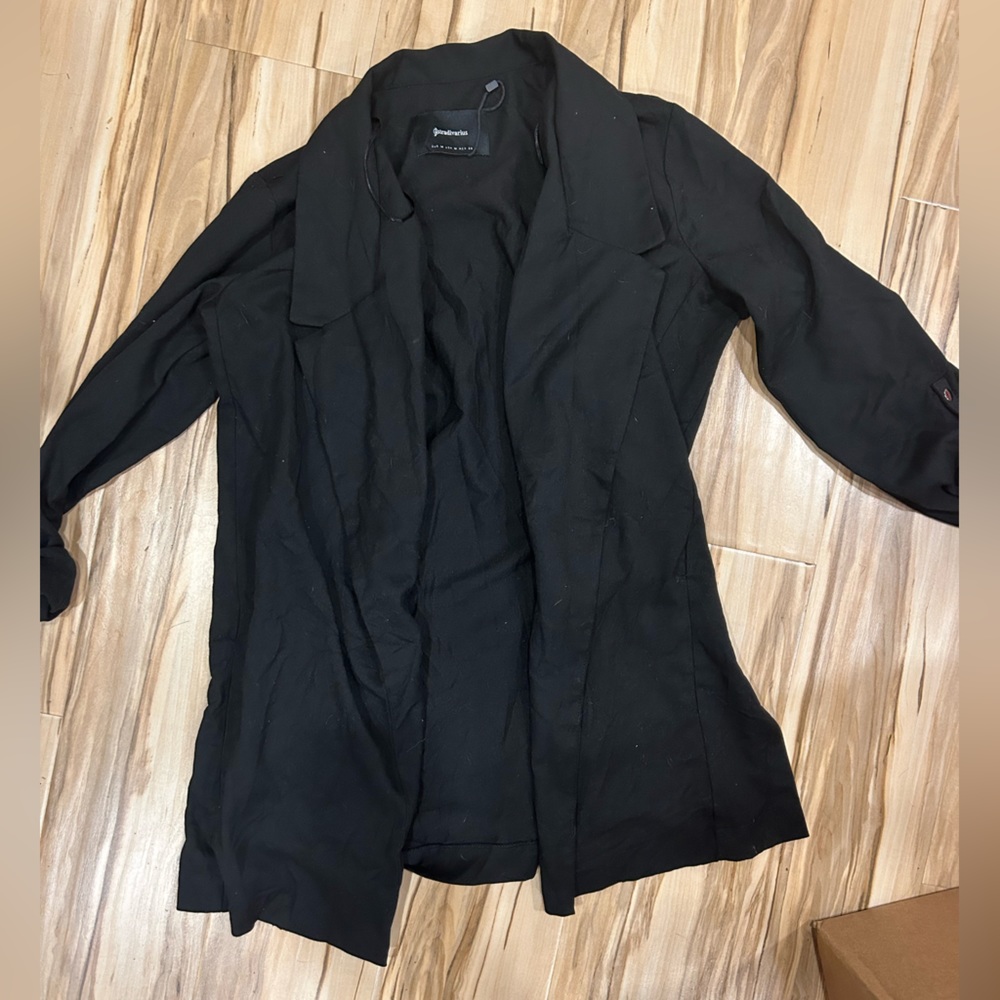 Stradivarius oversized black blazer